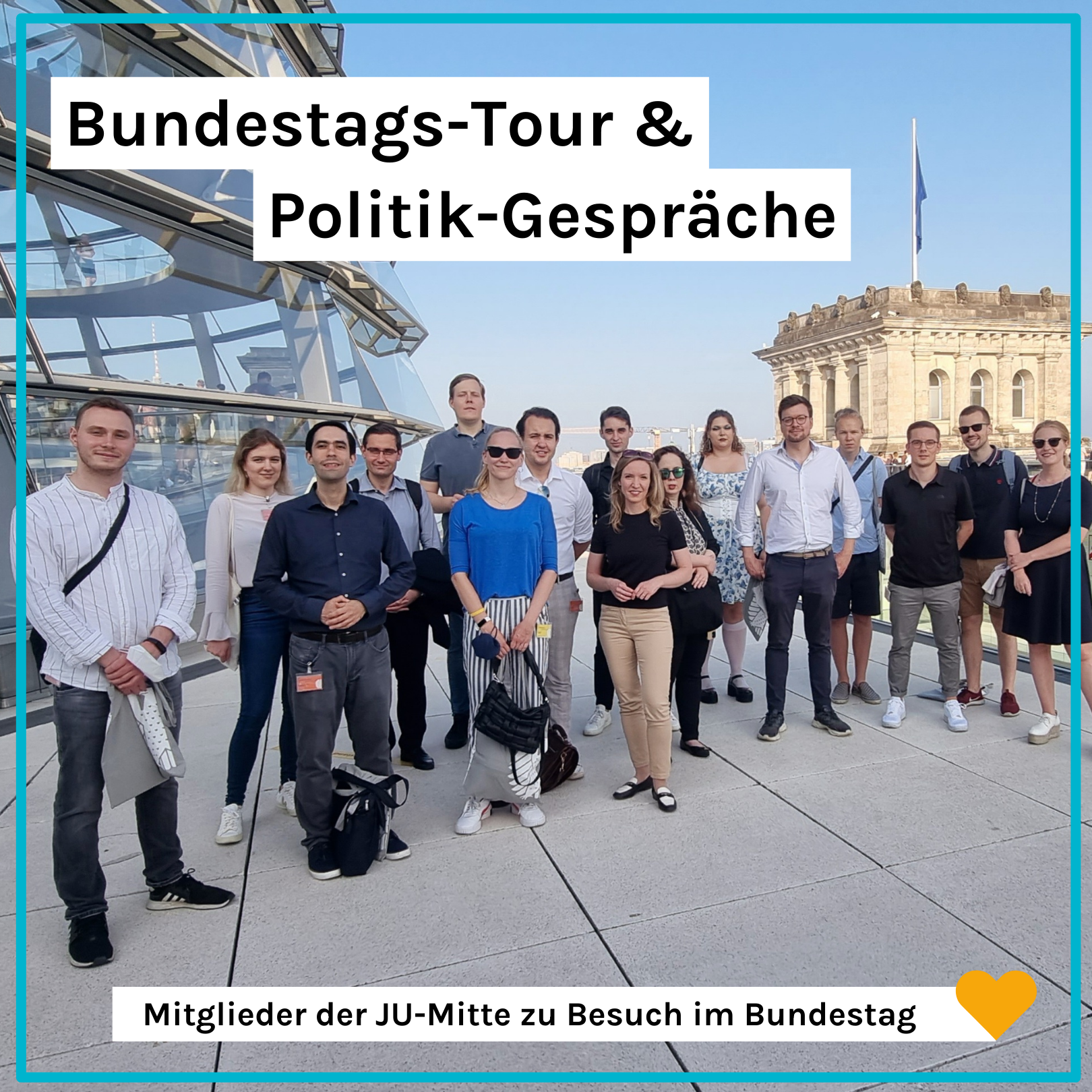 Read more about the article Bundestags-Tour & Politik-Gespräche mit der JU-Mitte